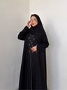 عباية ناعمة وأنيقة بقماش كريب اللمار الأصلي