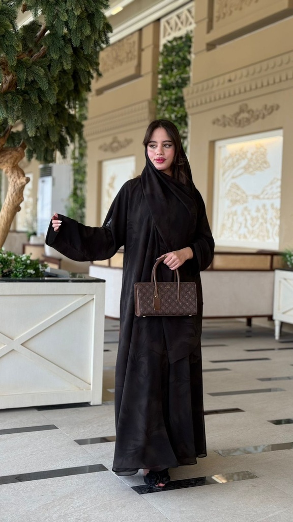 عباية أنيقة من الشيفون الفاخر  (50, صيفية, دوام)