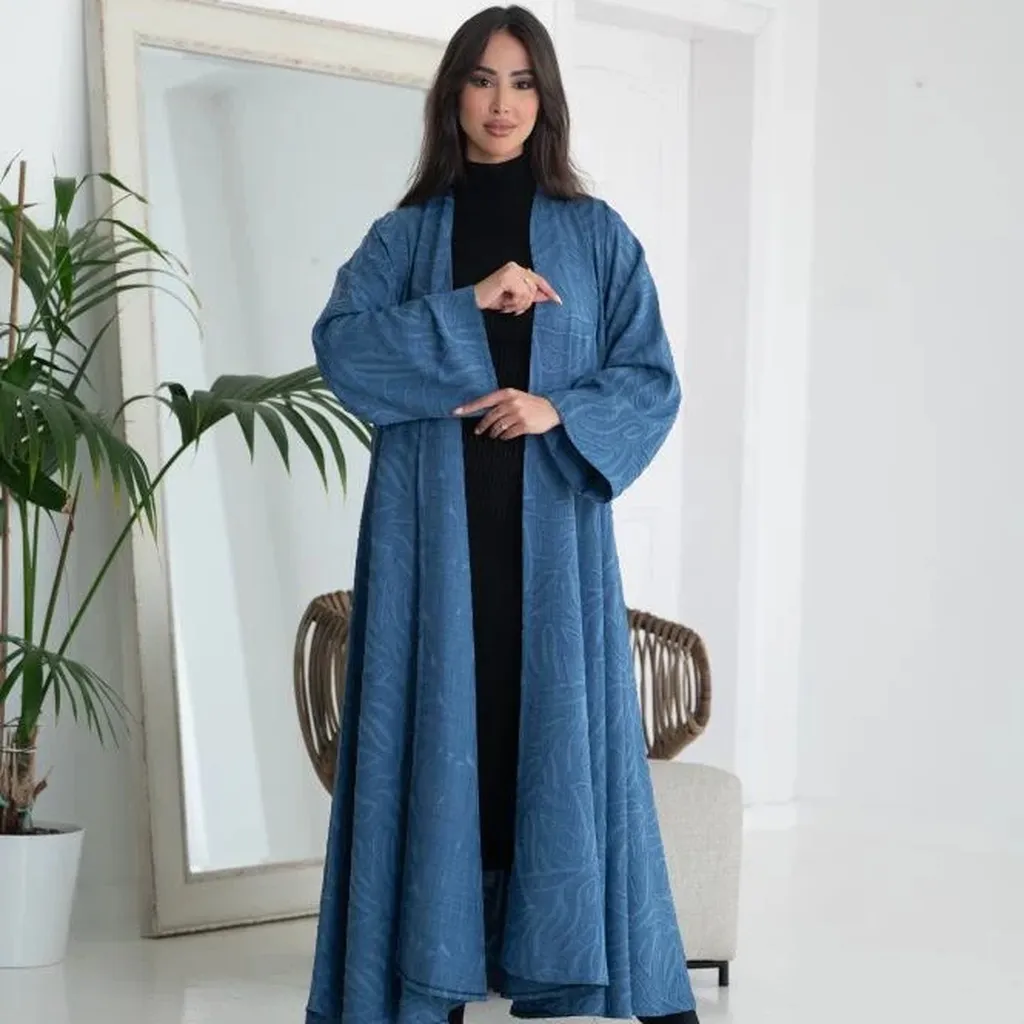 عباية كلوش بلون البحر (52, سفر)