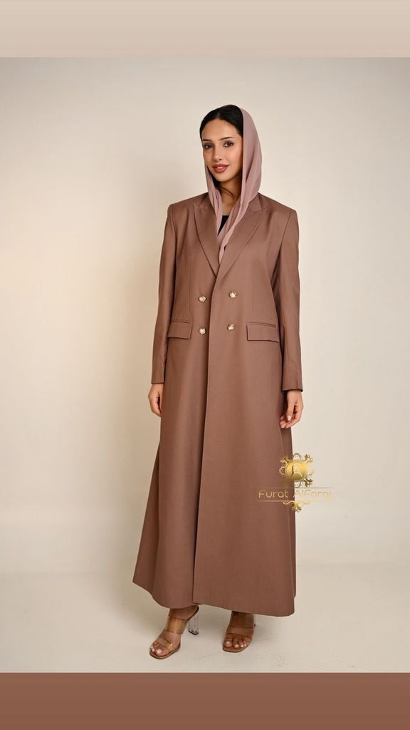 عباية بليزر بنية (48, دوام)