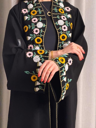 Deep Black Abaya