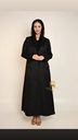 Black Jacquard Blazer Abaya