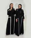 Classic Abaya with Leather Details