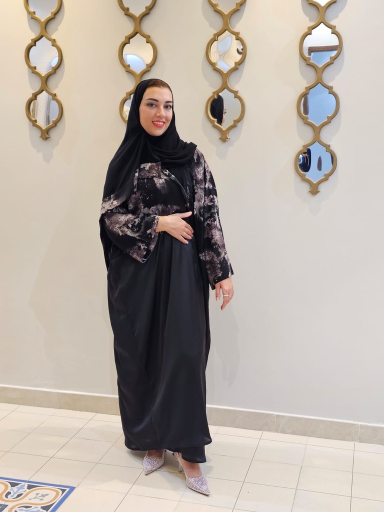 Abaya in Cool Indian Silk