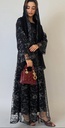 Abaya with Lace and Embroidery
